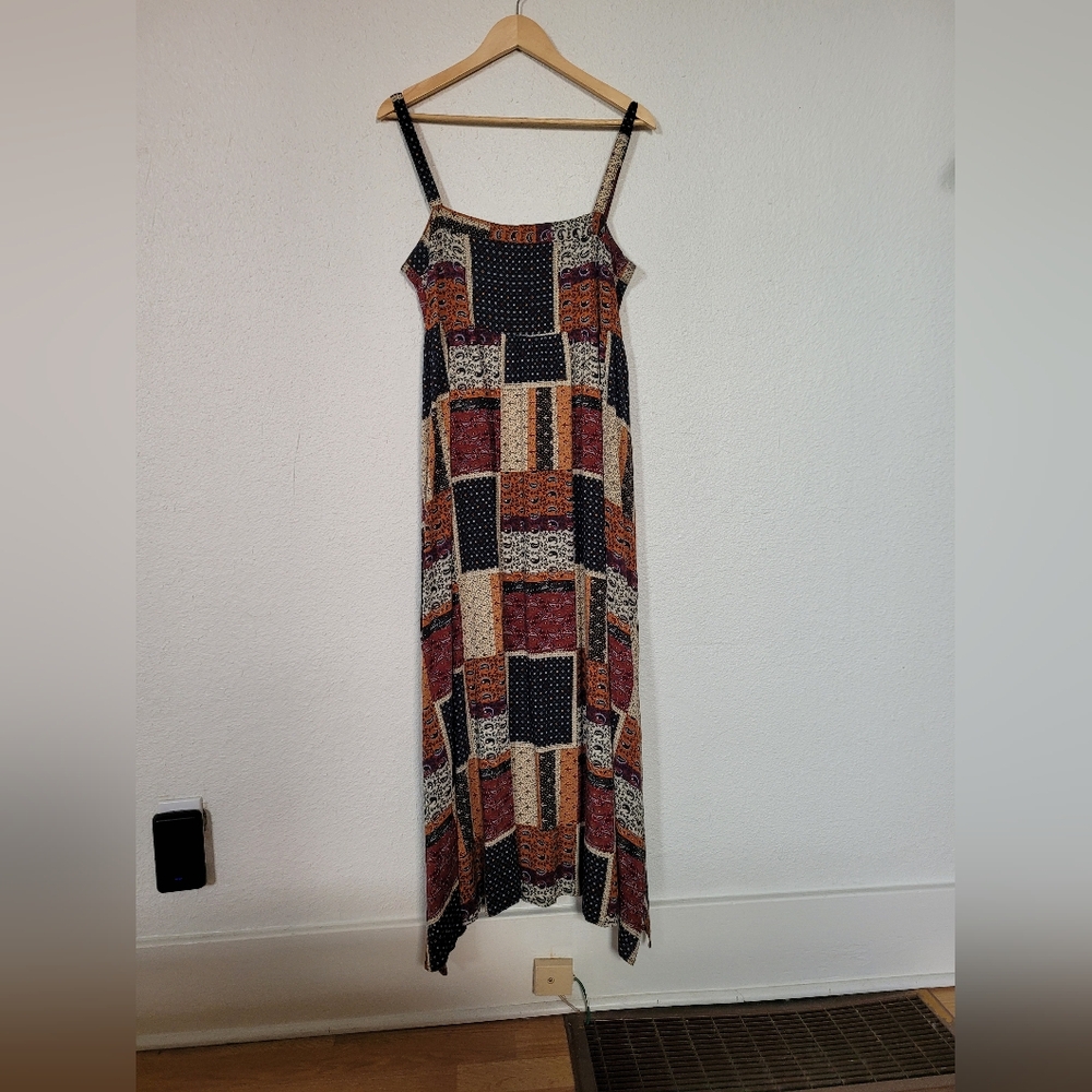 NATURAL LIFE M Patchwork Maxi Dress